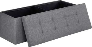 SEDACÍ BOX, textil, kompozitní dřevo, 110/38/38 cm - Taburety, Online Only