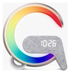 Immax 08986L-LED RGB Stmívatelná lampa s budíkem a Qi nabíjením 30W/230V zlatá