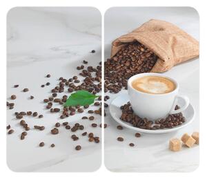 Kryty na sporák z tvrzeného skla v sadě 2 ks 52x30 cm Café Aromatica – Maximex