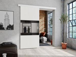 Interiérové ​​posuvné dveře Arturo 90, Barva: bílý / zrcadlo + lacobel Mirjan24 5903211101083