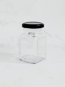 Kořenka skleněná JOVI 150 ml s černým víčkem Twist OFF TO 53