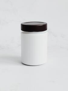 Kořenka skleněná bílá TOM 192 ml s hnědým víčkem Twist Off Deep 58 mm