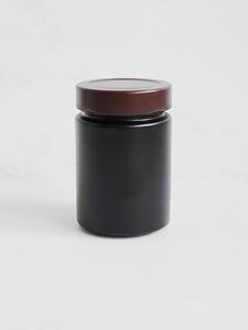 Kořenka skleněná černá TOM 192 ml s hnědým víčkem Twist Off Deep 58 mm