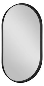 Sapho, AVONA oválné zrcadlo v rámu 40x70cm, černá mat, AV400