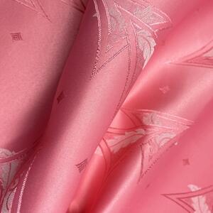 Dekorační látka Sabrina růžová geometrie - šířka 160 cm, metráž