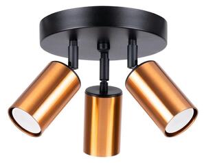 Sollux SL.1377 - Bodové svítidlo WINX 3xGU10/10W/230V černá/měď