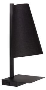 Lucide 30295/01/30 - Stmívatelná stolní lampa GREGORY 1xE27/60W/230V USB černá