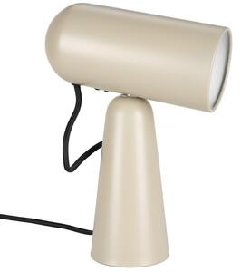 White Label Béžová kovová stolní lampa WLL VESPER