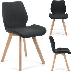 Jídelní židle Sivan (černá) (4ks). 1069582
