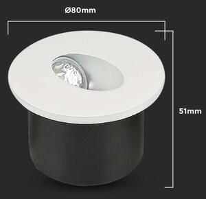LED Schodišťové svítidlo LED/3W/230V 3000K bílá