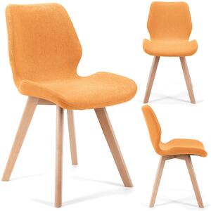 Jídelní židle Sivan (oranžová) (4ks). 1069599