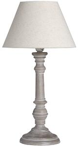 Noční lampa Pella s keramickou nohou v šedé barvě ve vintage stylu 31cm
