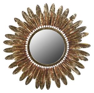 Stylové art-deco zrcadlo Orenette kruhového tvaru 78cm