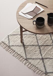 Bavlněný kobereček White/grey 90 x 150 cm