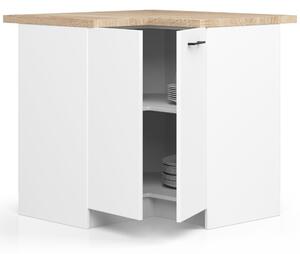 Designová kuchyňská skříňka NOAH S90/90, bílá