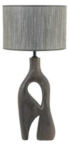 By-Boo Hnědá dřevěná stolní lampa Shiboo