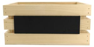 AMADEA Dřevěná bedýnka na bylinky z masivního dřeva s možností popisu, 24x14x11,5 cm