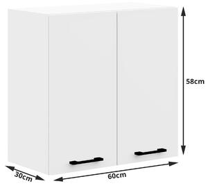 Moderní kuchyňská skříňka NOAH W60/4, bílá