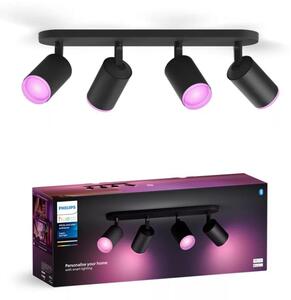 Philips - LED RGBW Stmívatelné bodové svítidlo Hue FUGATO 4xGU10/4,2W/230V černá