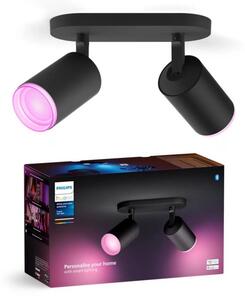 Philips - LED RGBW Stmívatelné bodové svítidlo Hue FUGATO 2xGU10/4,2W/230V černá