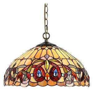 Prezent 1704 - Lustr na řetězu TIFFANY 2xE27/60W/230V