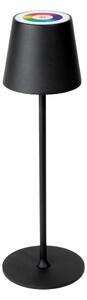 LED RGBW Stmívatelná venkovní lampa LED/4W/4000 mAh 3000/4000/5500K IP44 černá