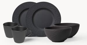 Sada porcelánového snídaňového nádobí Manufacture Rock, pro 2 osoby (6 dílů)