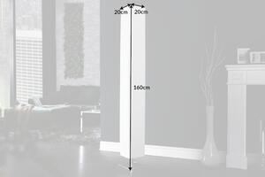 Stylová moderní stojací lampa Paris 160cm bílá