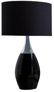 Moderní stylová stolní lampa Carla 60cm černá