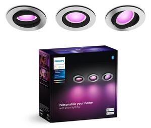 Philips - SADA 3xLED RGBW Stmívatelné podhledové Hue CENTURA 1xGU10/4,2W/230V