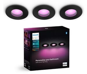 Philips-SADA 3x LED RGBW Stmívatelné koupelnové sv. Hue XAMENTO 1xGU10/4,2W IP44 P6195