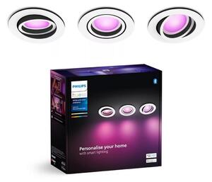 Philips - SADA 3xLED RGBW Stmívatelné podhledové Hue CENTURA 1xGU10/4,2W/230V