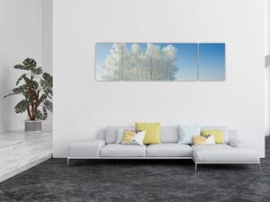 Obraz zasněžené krajiny (170x50 cm)