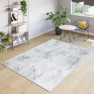 Makro Abra Moderní kusový koberec TROYA V475B krémový šedý Rozměr: 140x200 cm
