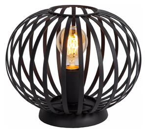 Lucide 78574/25/30 - Stolní lampa MANUELA 1xE27/40W/230V pr. 25,5 cm černá