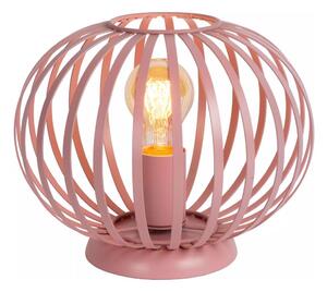 Lucide 78593/25/66 - Stolní lampa MERLINA 1xE27/40W/230V pr. 25,5 cm růžová