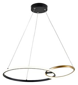 Rabalux 72296 - LED Lustr na lanku EMILION LED/36W/230V černá/zlatá