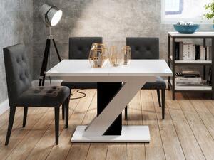 Moderní stůl Eksuper, Barva: bílý lesk / černý lesk Mirjan24 5903211034435