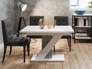 Moderní stůl Eksuper, Barva: bílý lesk / beton Mirjan24 5903211034442