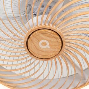 Stropní ventilátor dřevěný vč. LED s dálkovým ovládáním - Clima