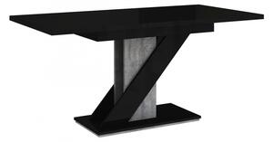 Moderní stůl Eksuper, Barva: bílý lesk / černý lesk Mirjan24 5903211034435