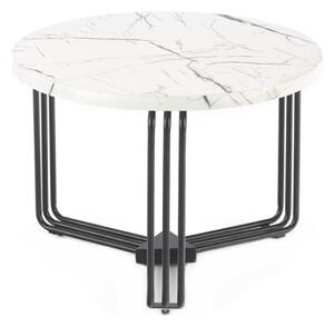 Konferenční stolek ANTICA 55 cm černá/mramor