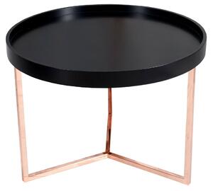 Stylový konferenční stolek Modul 60cm černá / měď