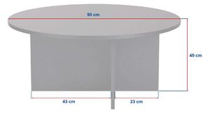 Konferenční stolek Soli (tmavé dřevo) 7
