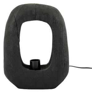 By-Boo Černá dřevěná stolní lampa Gibs 30 cm