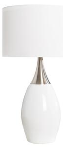 Moderní stylová stolní lampa Carla 60cm bílá
