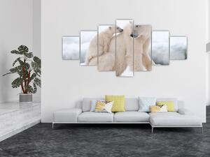 Obraz - Lední medvědi (210x100 cm)