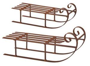 Dekorativní kovové sáně Rust 17 cm Wikholm Form