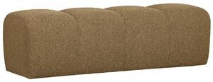 WOOOD Hnědožlutá bouclé lavice Zuno 160 cm