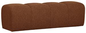 WOOOD Cihlově hnědá bouclé lavice Zuno 160 cm
